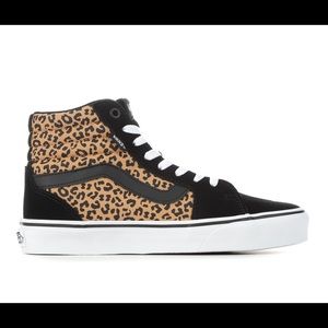 Vans cheetah high top shoes
